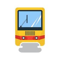 Railway Flat Multicolor Icon vector