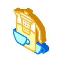 tea drink for relax isometric icon vector illustration