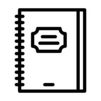 spring diary line icon vector illustration