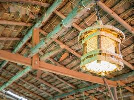 Straw bamboo lantern photo