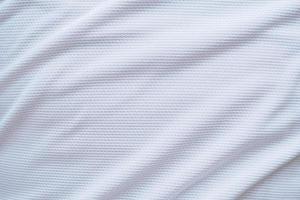 White football jersey clothing fabric texture sports wear background photo