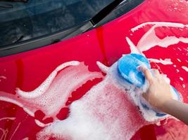 Car washing background photo