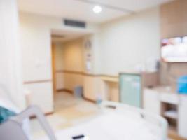 Abstract blur Hospital Room interior for background photo