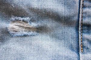 Jeans torn denim texture photo