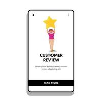 Customer Review After Purchase Or Service Vector