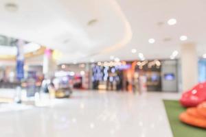 Abstract blur modern shopping mall interior defocused background photo