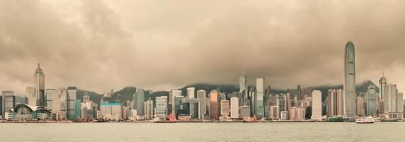 horizonte de la ciudad de hong kong foto