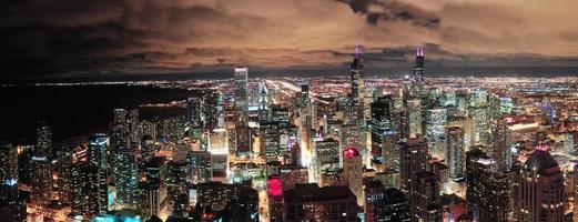 Chicago urban skyline panorama photo