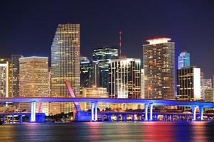 Miami night scene photo