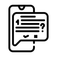 answer on question call center line icon vector illustration