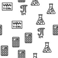 Stem ingeniero proceso y ciencia vector patrón sin costuras