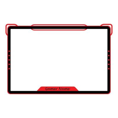 Face Camera with chat for streaming broadcast. Gaming face cam with chat window. Screen background. Set of rusty red and black gaming panels and overlays for live streamers.