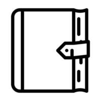 diary notebook line icon vector illustration