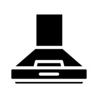 cooker hood glyph icon vector illustration