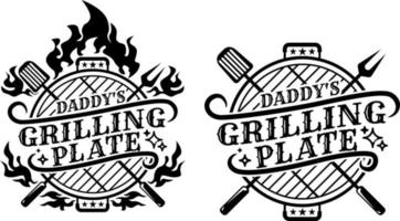 Dad's Barbecue Best In Town Vector For Father's Day