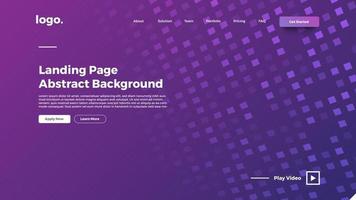 Landing Page Website Template Vector. Abstract colorful gradient. Vector illustration concepts of web page design for website and mobile website development. Easy to edit and customize.