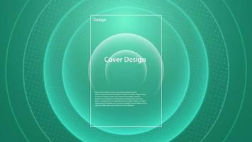 abstract green circle background. Vector illustration. EPS 10