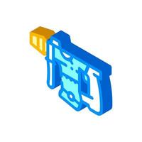 perforator tool isometric icon vector illustration color