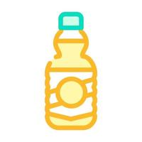 oil bottle color icon vector illustration flat