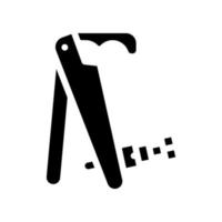 violin tool glyph icon vector illustration black