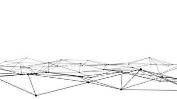 animierte abstrakte geometrische Konnektivität ist ein Netzwerksystem und ein Kommunikationsnetzwerksystem. video
