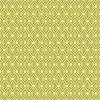 hexagonal pattern yellow color vector