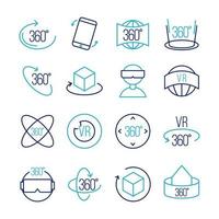 360 Icon Collection vector