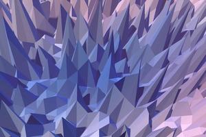 Violet triangular construction background. Abstract geometric polygon 3d illustration photo