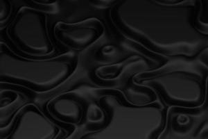 superficie de pliegue de onda de elegancia. fondo negro abstracto que fluye suave. líneas de volumen digital ilustración 3d foto