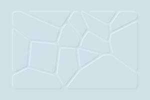 Minimalist abstract white Voronoi diagram background. Modern pastel frame 3d illustration. Clean simple geometric shapes surface photo