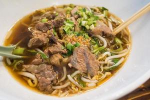 Noodles with Beef Stew Soup photo