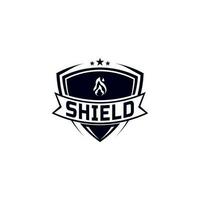 Shield company logo. Abstract symbol of security. Shield icon. Security logo. Logo badge vector