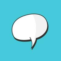 Empty speech bubble chat message vector