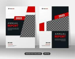 Modern annual report business corporate brochure template vector