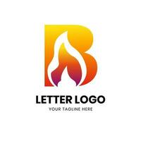 Letter B logo template vector