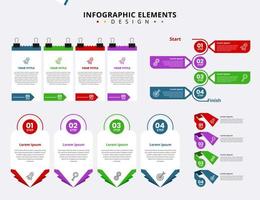 colección de elementos infográficos creativos vector