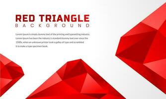 Background collection of red triangle shapes vector