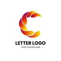 Letter C logo template vector