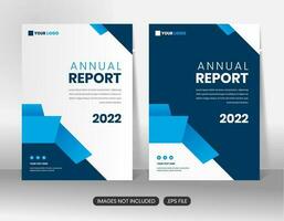 Modern annual report business corporate brochure template vector