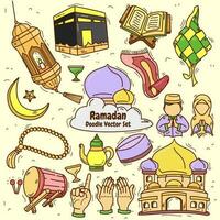 Illustration graphic vector of Islamic ramadan kareem doodle
