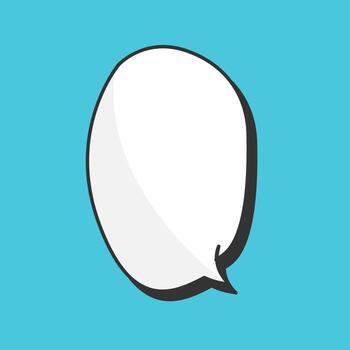 Empty speech bubble chat message vector