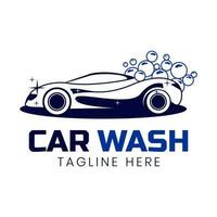 vector de logotipo de negocio de lavado de autos