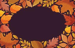 Fall Autumn Season Leaves And Foliage Background vector