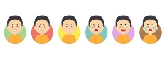 Thailand Avatar with Various Expression vector