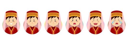 Turks Avatar with Various Expression vector