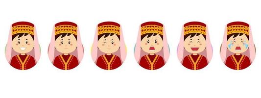 Turks Avatar with Various Expression vector