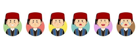 Turks Avatar with Various Expression vector