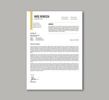 Professional minimalist clean resume cv letterhead template. A4 creative curriculum vitae letterhead print template. Vector EPS10 Editable