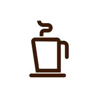icono de café o plantilla de diseño de símbolo vector