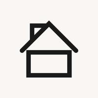 Real estate icon or home symbol for property business. Editable vector eps10